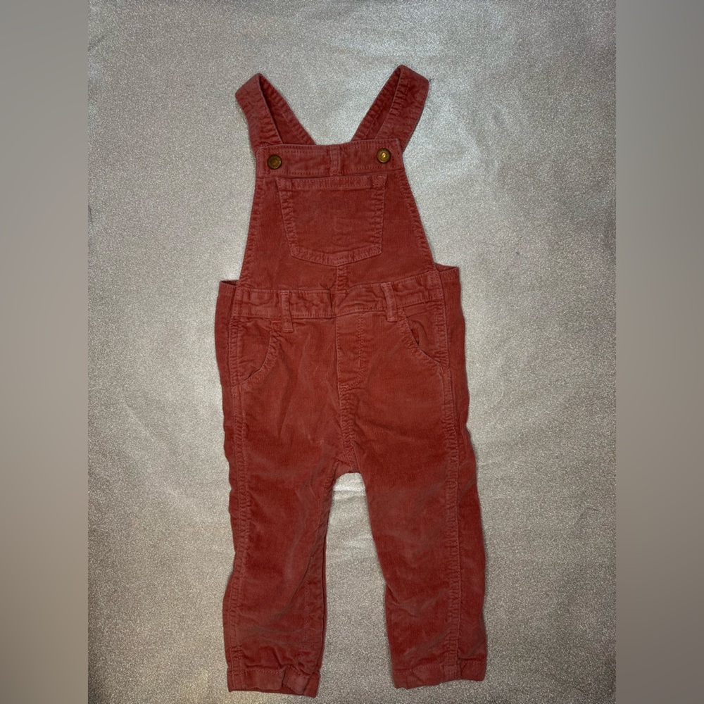 Old Navy Corduroy Rust Overalls Size 2T
